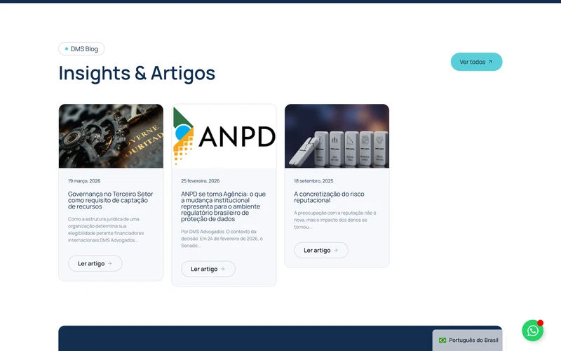 Blog do DMS Advogados com artigos jurídicos