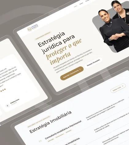 Site institucional desenvolvido pela Maatz para Câmara & Nagib